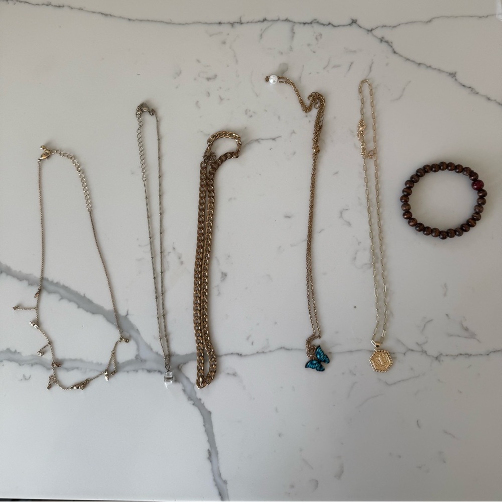 Elegant Silver and Gold Jewelry Set